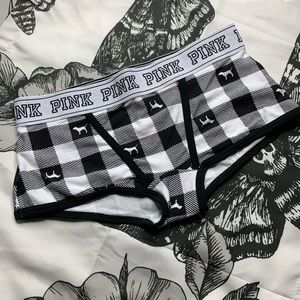 VS pink plaid shorts